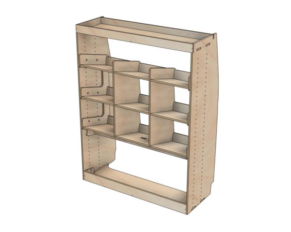 Van Racking Euro Vanity Euro Crate Rack - Yoke Vans